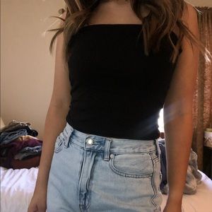 black tube top